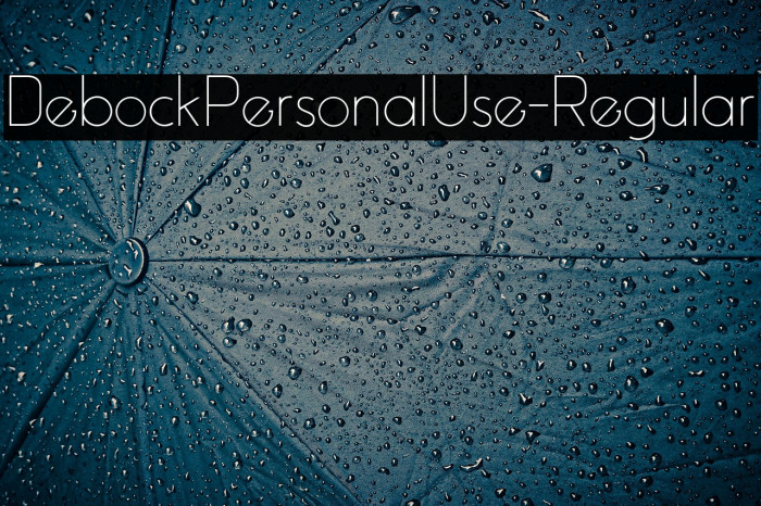 DebockPersonalUse-Regular Example 2
