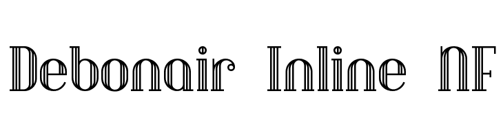 Debonair Inline NF Font