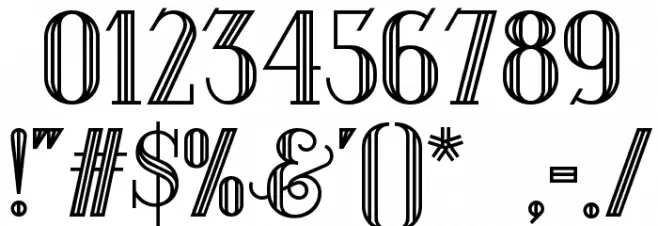 Debonair Inline NF Schriftart Anderer Schreiben
