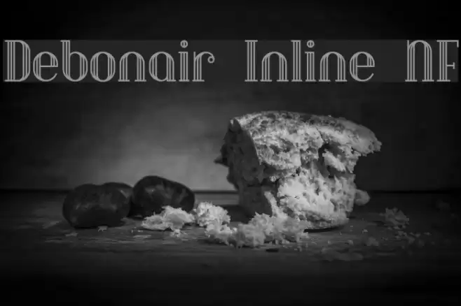 Debonair Inline NF Schriftart examples