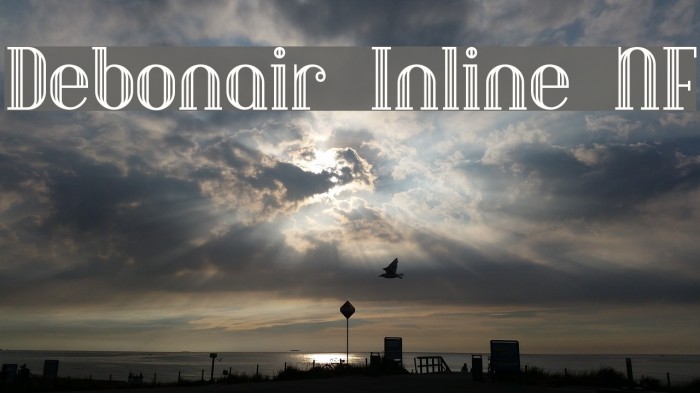 Debonair Inline NF Fonte examples
