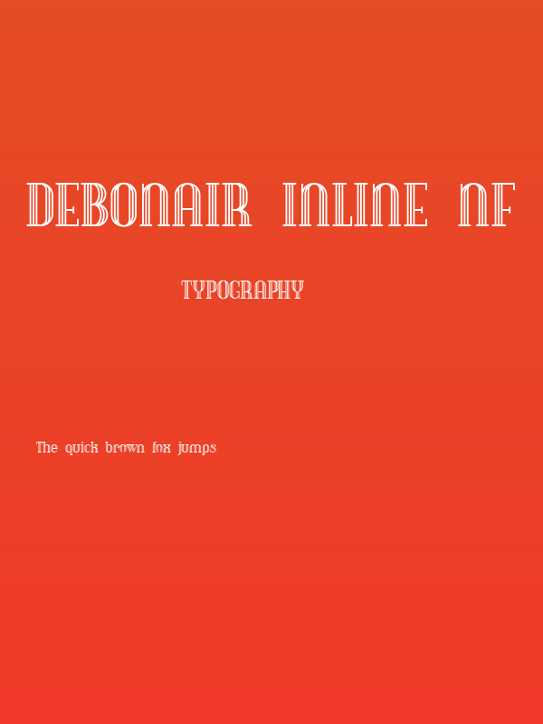 Debonair Inline NF Poster