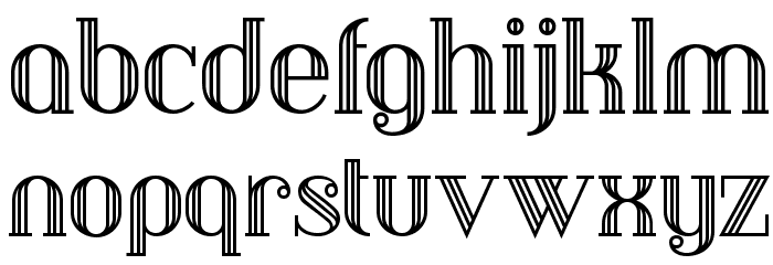 Debonair Inline NF Fonte MINÚSCULAS