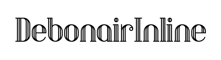 DebonairInline  font caratteri gratis