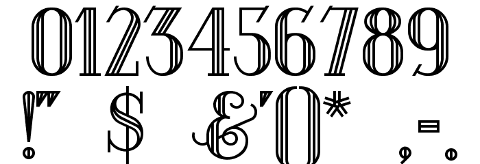 DebonairInline Font OTHER CHARS