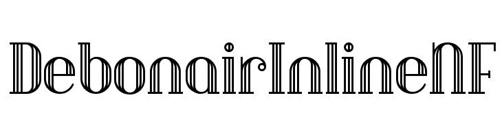 DebonairInlineNF  Frei Schriftart Herunterladen