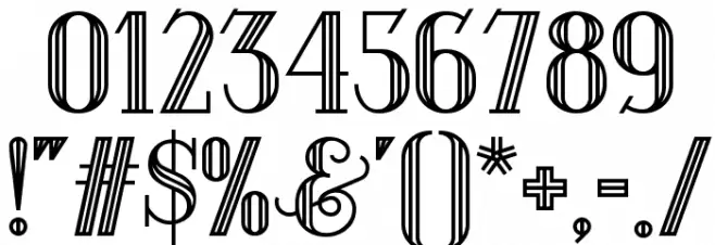 DebonairInlineNF Font OTHER CHARS