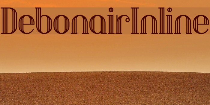 DebonairInline Font examples