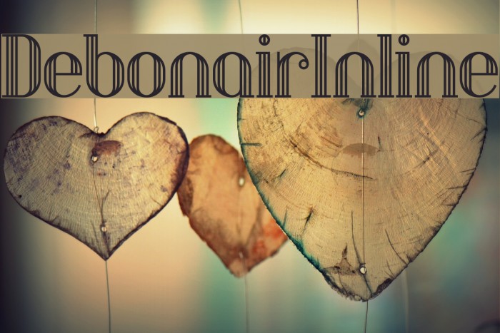 DebonairInline Font examples