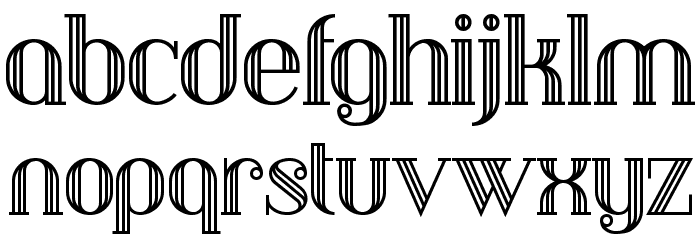 DebonairInline Font LOWERCASE