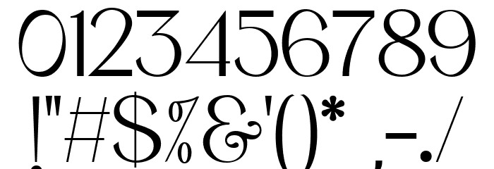 Debora Celina Regular Font OTHER CHARS