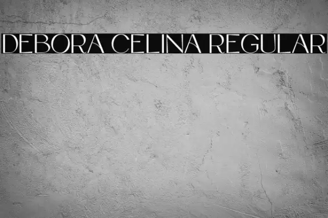 Debora Celina Regular Font examples