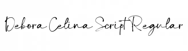Debora Celina Script Regular  フリーフォントのダウンロード