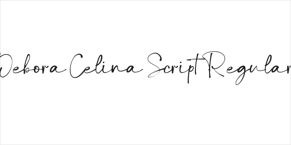 Debora Celina Script Regular Logo