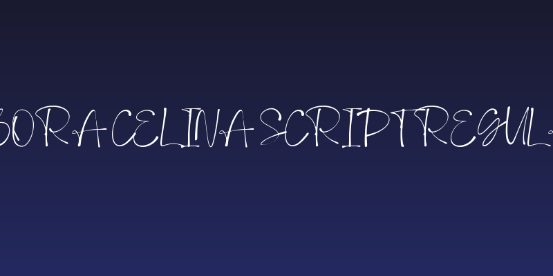 Debora Celina Script Regular Social Header