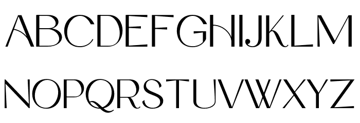 DeboraCelina-Regular Schriftart Kleinbuchstaben