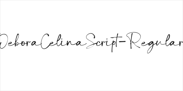 DeboraCelinaScript-Regular Logo