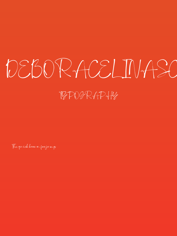 DeboraCelinaScript-Regular Poster