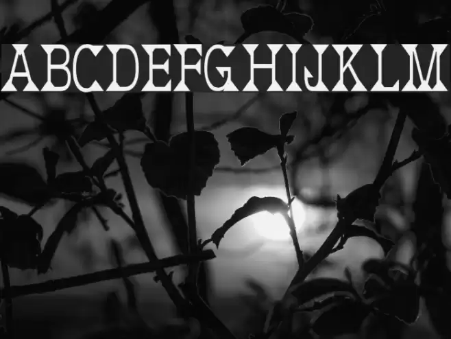 Deborah Condensed フォント examples