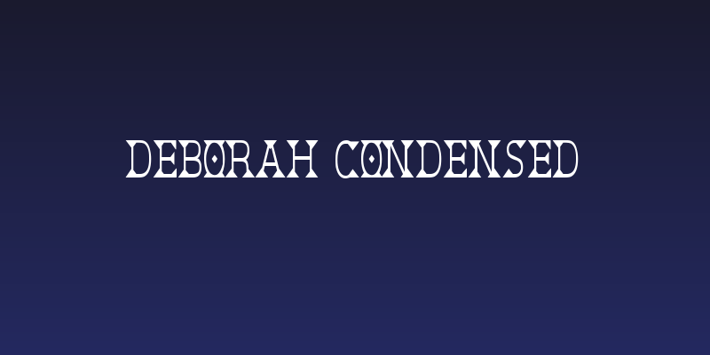 Deborah Condensed Social Header
