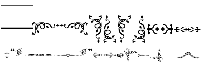 Deborah Extras/Ornaments Font OTHER CHARS