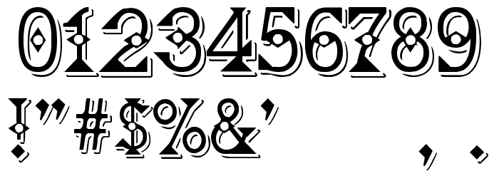 Deborah Fancy Dress Font OTHER CHARS