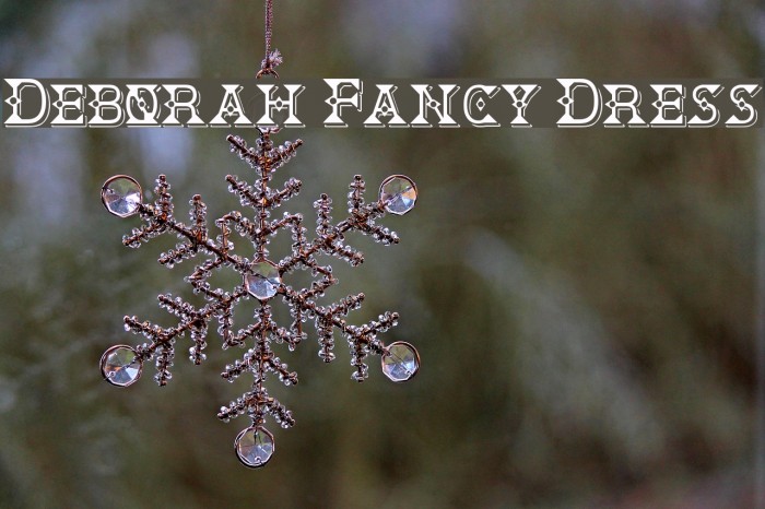 Deborah Fancy Dress Font examples