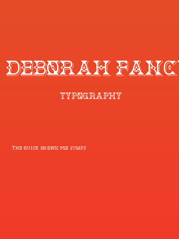 Deborah Fancy Dress Poster