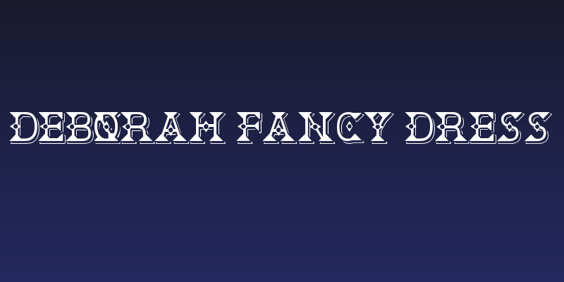 Deborah Fancy Dress Social Header