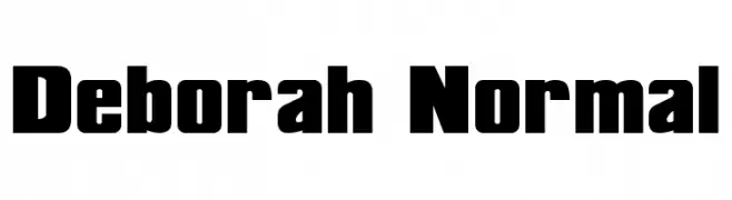 Deborah Normal  Descarca Fonturi Gratis