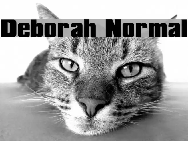 Deborah Normal Font examples