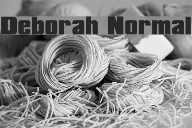Deborah Normal Font examples