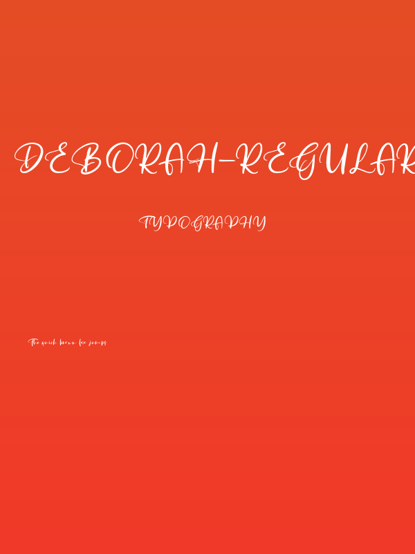 Deborah-Regular Poster