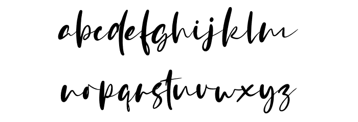 Deborah-Regular Font LOWERCASE