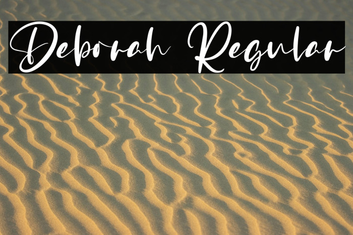 Deborah Regular Example 1