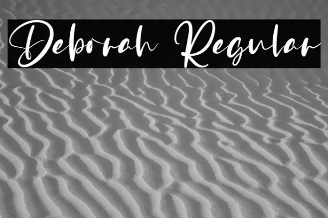 Deborah Regular Font examples