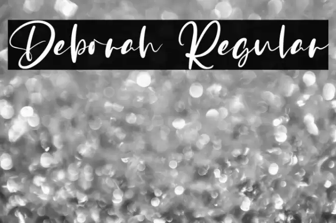 Deborah Regular Font examples