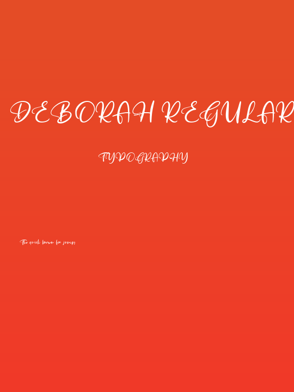 Deborah Regular Poster