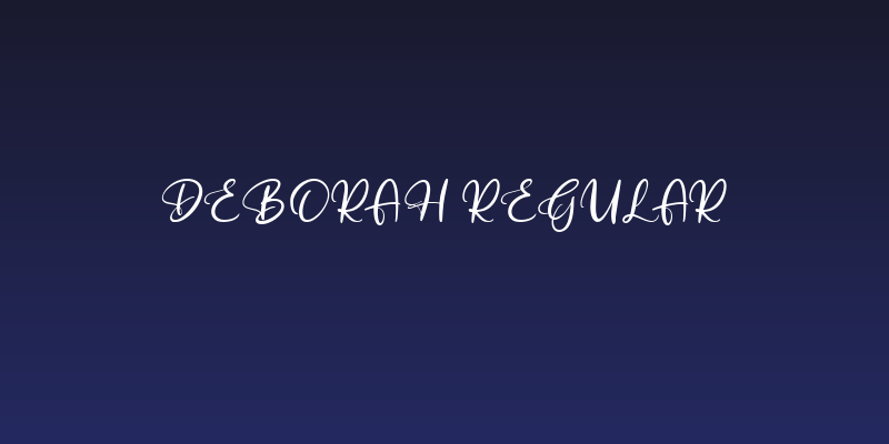 Deborah Regular Social Header