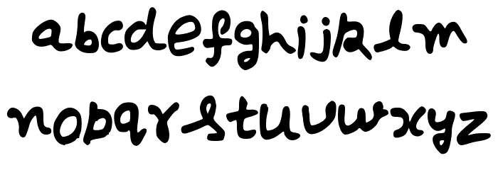 Debrie_Bold Font LOWERCASE