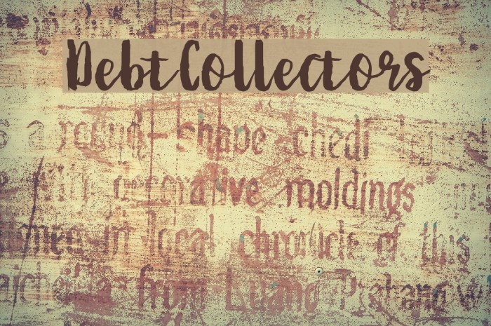 DebtCollectors Font examples