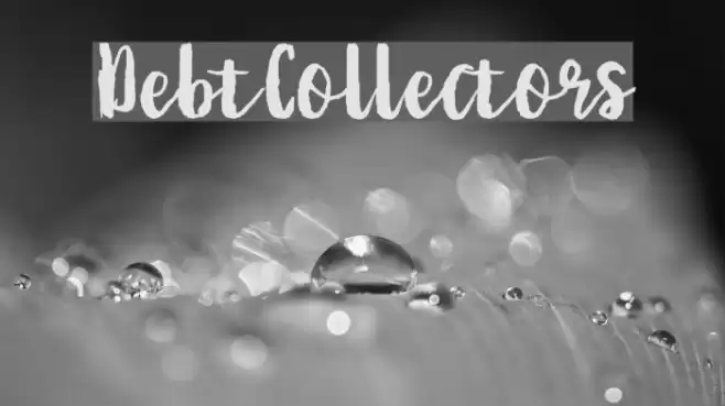 DebtCollectors Font examples