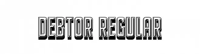 Debtor Regular  フリーフォントのダウンロード