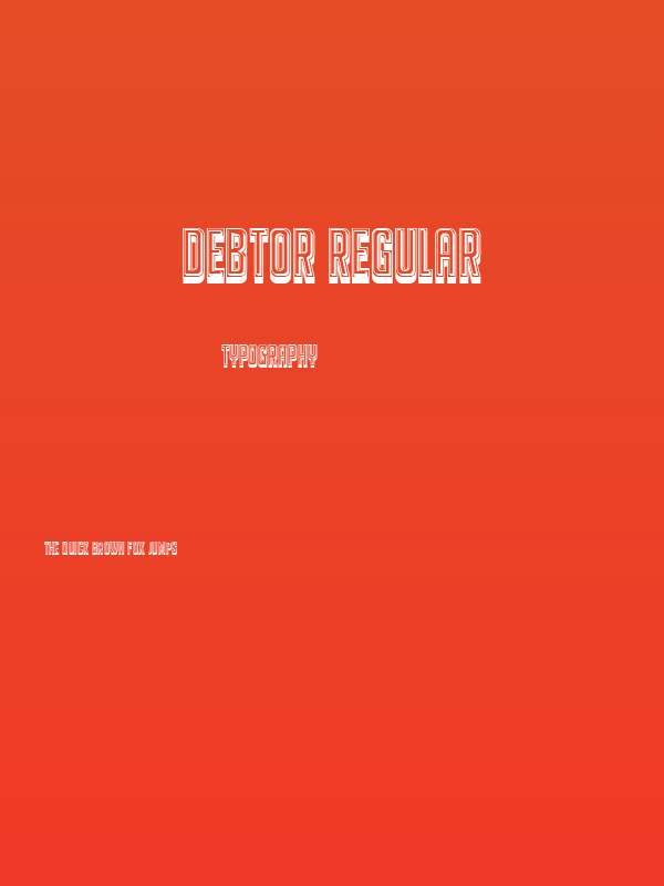 Debtor Regular Poster