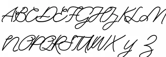 Debum Schriftart Groß