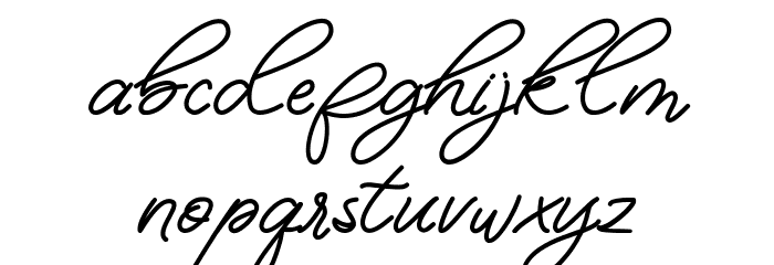 Debum Font LOWERCASE