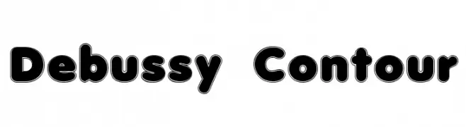 Debussy Contour  les polices de caractères gratuit tlcharger