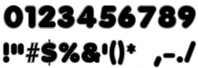 Debussy Contour Font OTHER CHARS