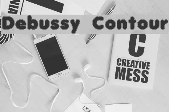 Debussy Contour Font examples