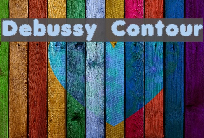 Debussy Contour Font examples